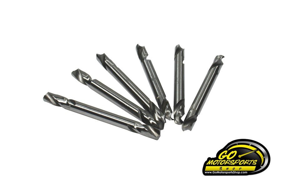 1/8 Rivet (SMALL) Drill Bits, Double Ended (6 Pack) - GO Motorsports Shop