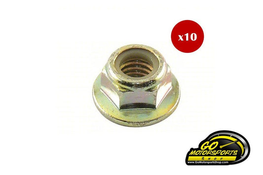 3/8 - 16 Grade 8 Steel Nylon Lock Flange Nut | US Legend Car & Bandolero Lead - GO Motorsports Shop