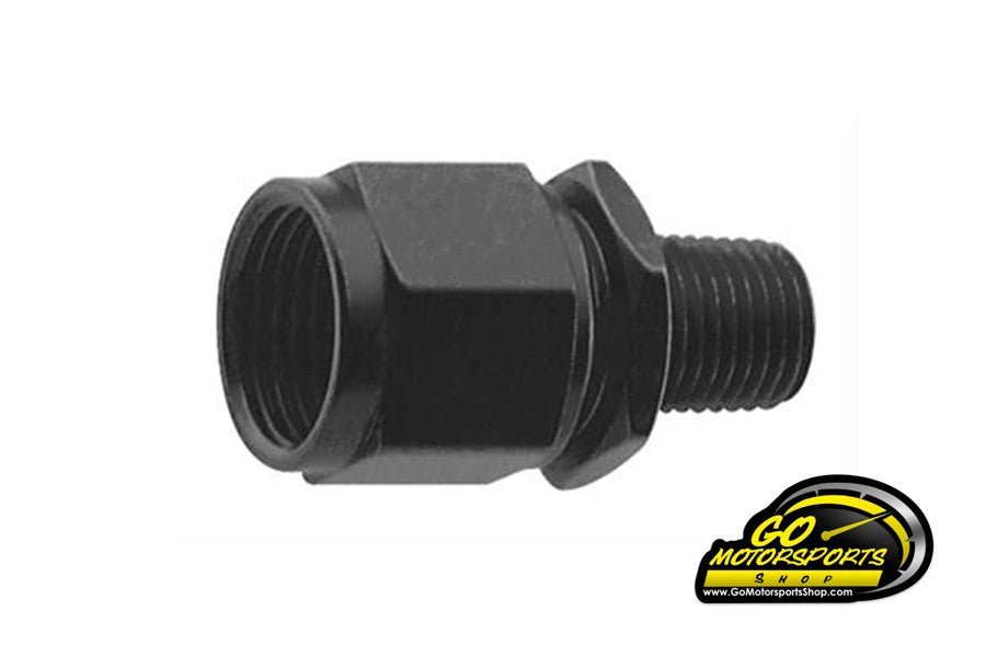  - 3AN Female Swivel to 1/8 NPT Straight Adapter - GO Motorsports Shop