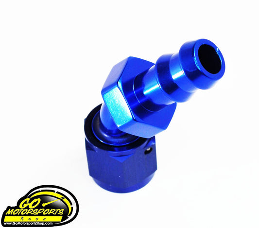  - 8AN 45 Degree Pushlock Fitting - GO Motorsports Shop