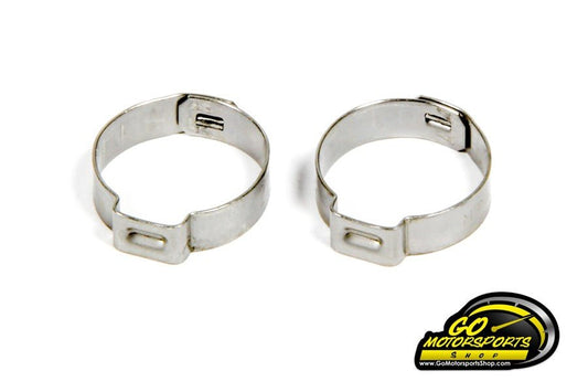  - 8AN Pushlock Clamp, Stainless, Pair - GO Motorsports Shop