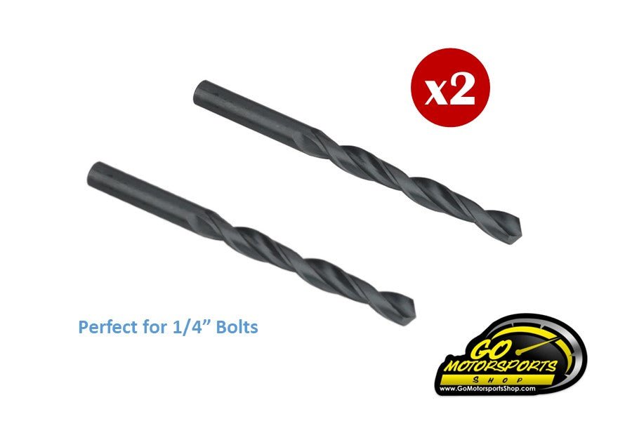 9/32" Drill Bits for 1/4" Bolts (2 Pack) - GO Motorsports Shop