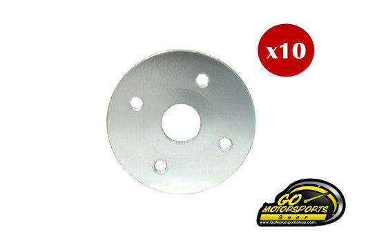 Allstar Lightweight Hood Pin Plate, Pack of 10 (Small Diameter) - GO Motorsports Shop