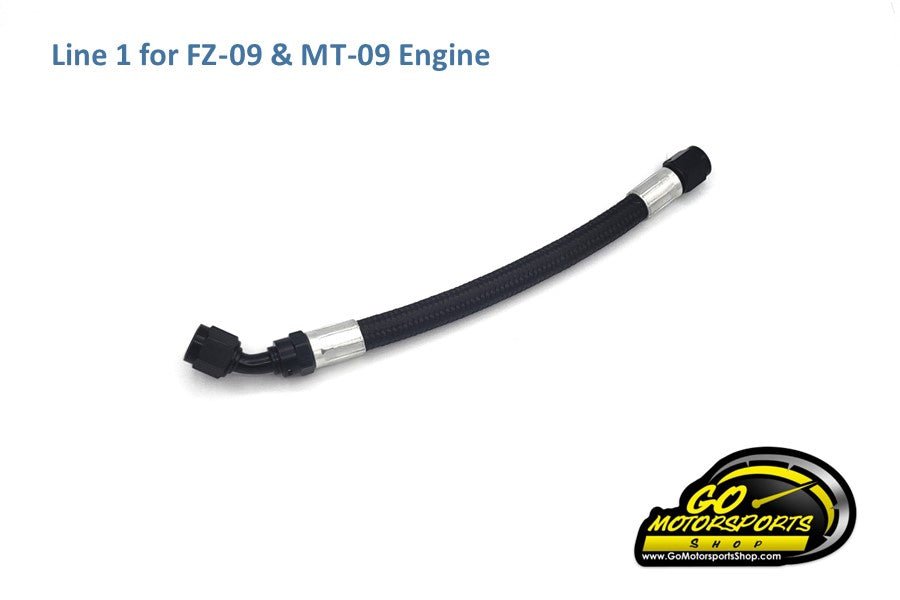 Aluminum Oil Catch Can Lines ONLY for FZ09/MT09 (Fragola) | Legend Car - GO Motorsports Shop