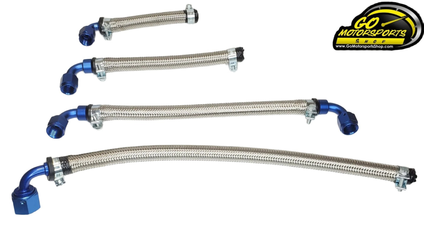 Braided Fuel Hose (Fittings Included) | FZ09 Engine - GO Motorsports Shop