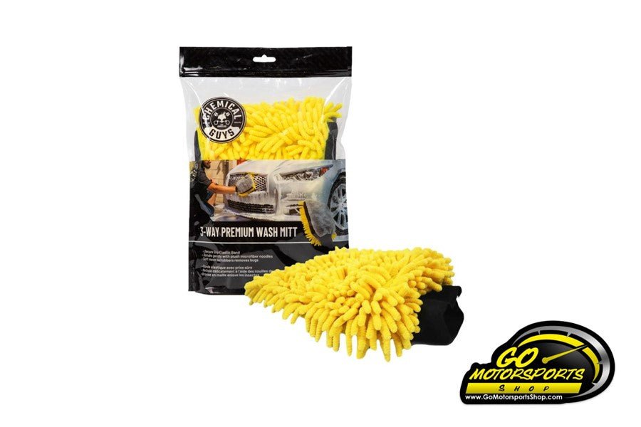 Chemical Guys | Three - Way Premium Microfiber Wash Mitt - GO Motorsports Shop