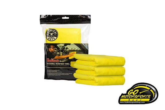 Chemical Guys | Workhorse Professional Microfiber Towel - Yellow (3 Pack) - GO Motorsports Shop