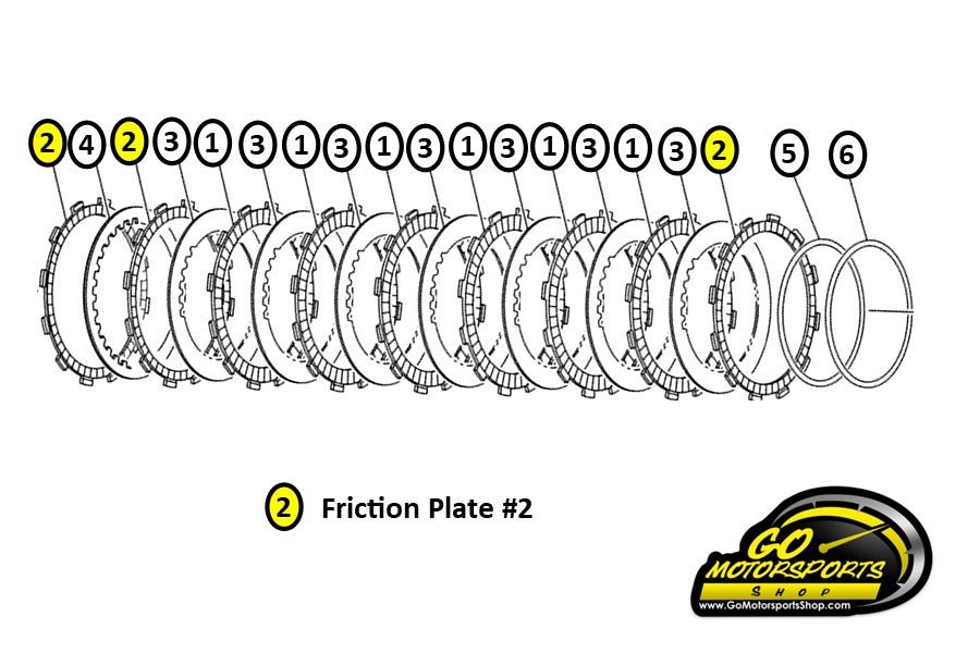 Clutch Friction Plate #2 for FZ09/MT09 | Legend Car - GO Motorsports Shop