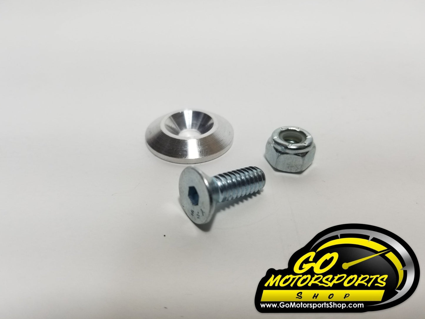 Countersunk Fender Bolts (3/4" Long) / Washers (Silver & Black) - GO Motorsports Shop