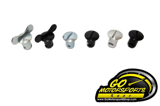 Dzus / Quarter - Turn Panel Fasteners - NOT Undercut (Black / Silver / Winged) - GO Motorsports Shop