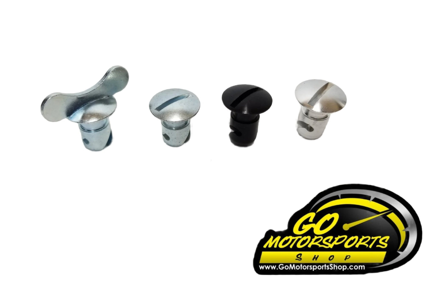 Dzus / Quarter - Turn Panel Fasteners - Undercut (Black / Silver / Winged) - GO Motorsports Shop