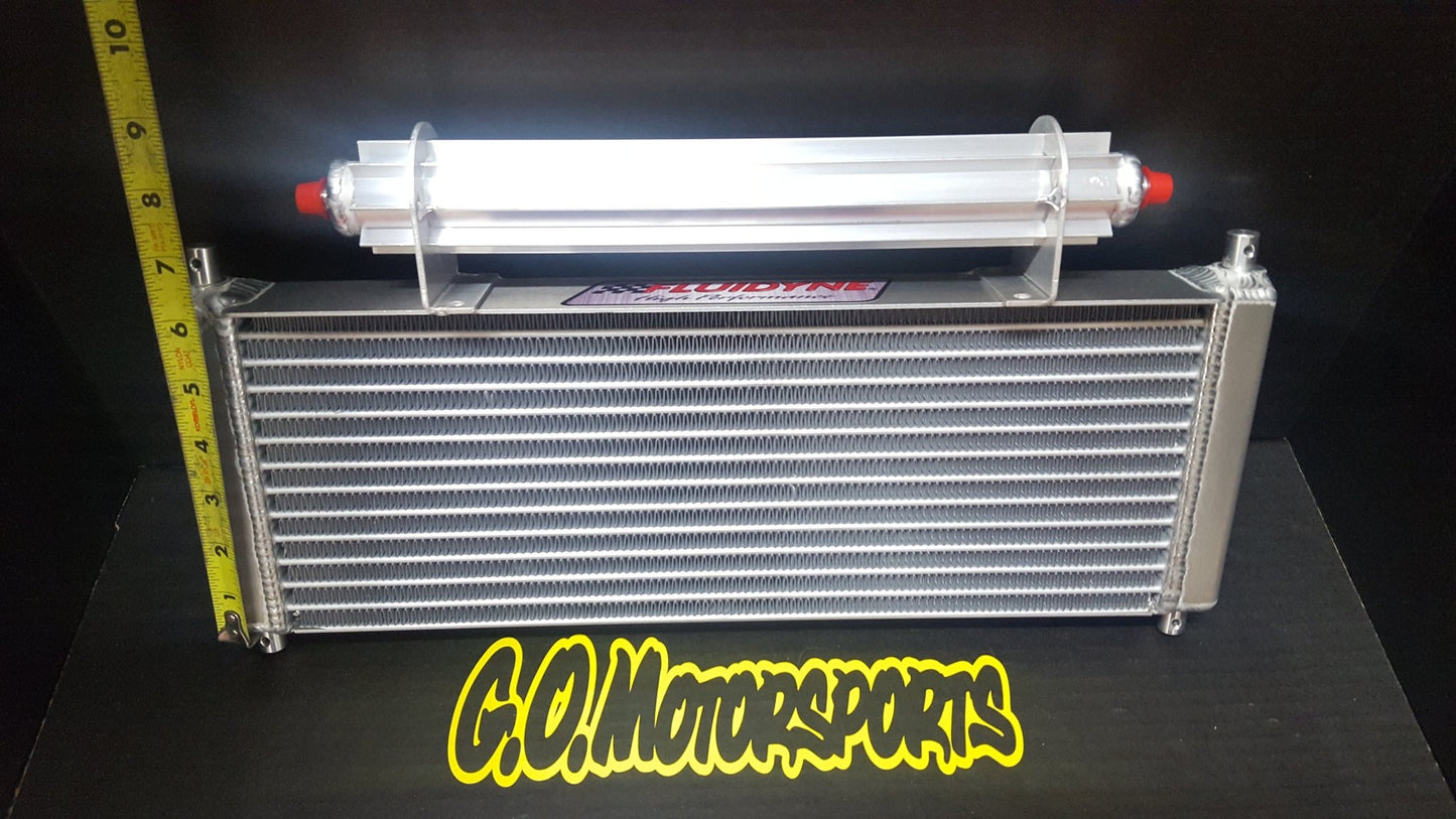 FLUIDYNE Oil Cooler Kit (Short New Style) for 1200/1250 | Legend Car - GO Motorsports Shop