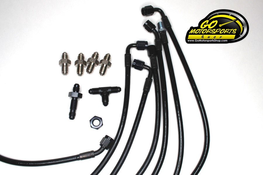 Full Braided Brake Line Kit Individual Lines & Fittings | Legend Car - GO Motorsports Shop