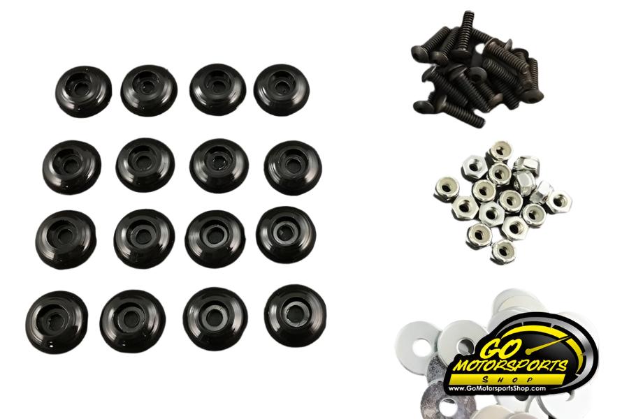 GO Kart | Body Fastener Kit (Black or White) - GO Motorsports Shop