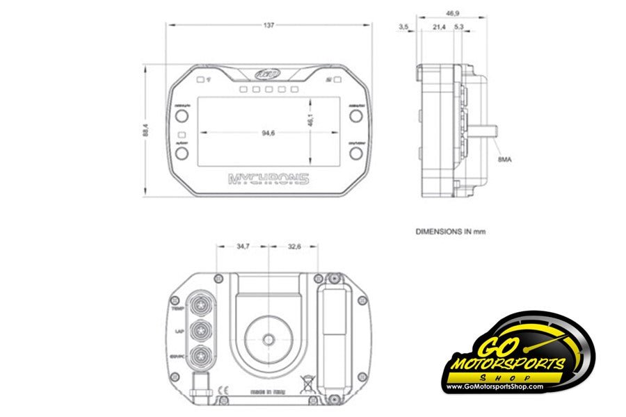 GO Kart | MyChron 5s - 1 Temp EGT Sensor (Exhaust Temp) - GO Motorsports Shop