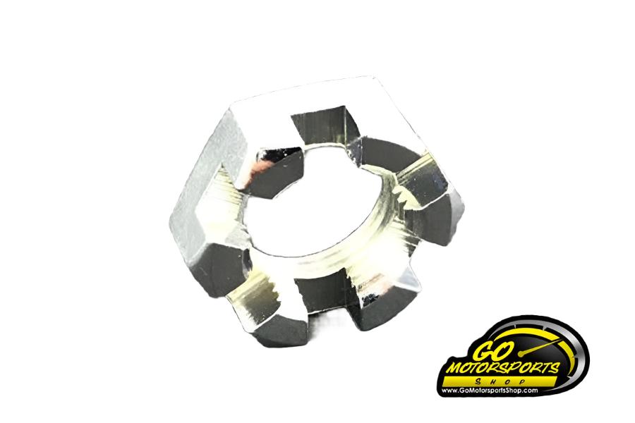 GO Kart | Slotted Hex Nut, 5/8 - 18 (Spindle Nut) - GO Motorsports Shop