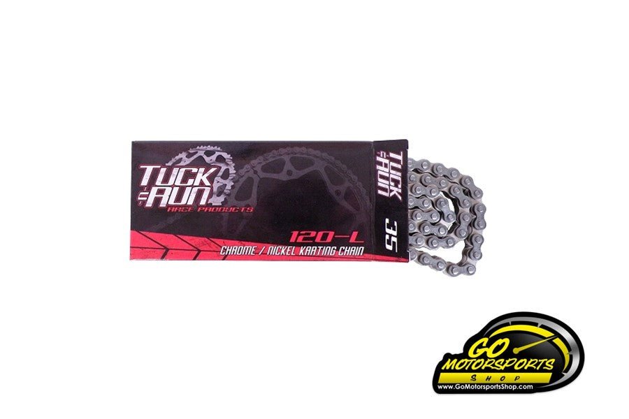 GO Kart | WMS Tuck & Run #35 Race Chain - Chrome / Nickel (120 Link) - GO Motorsports Shop