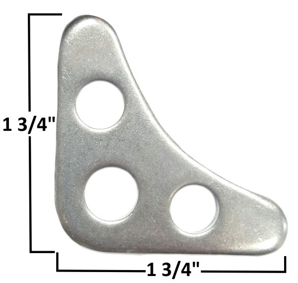 Gussett (3 Hole 1/8" Steel) - GO Motorsports Shop