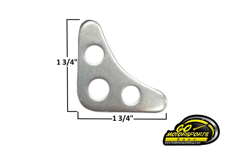 Gussett (3 Hole 1/8" Steel) - GO Motorsports Shop