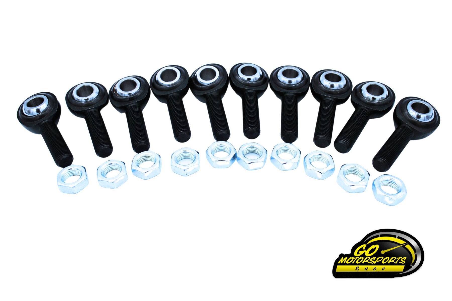 Heim / Jam Nut Package of 1/2" X 1/2" 2 - Piece Black Oxide Chrome Molly | Legend Car - GO Motorsports Shop