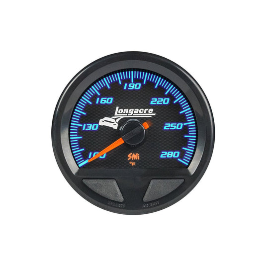 Longacre Elite Waterproof Water / Oil Temp Gauge 100 - 280 - GO Motorsports Shop