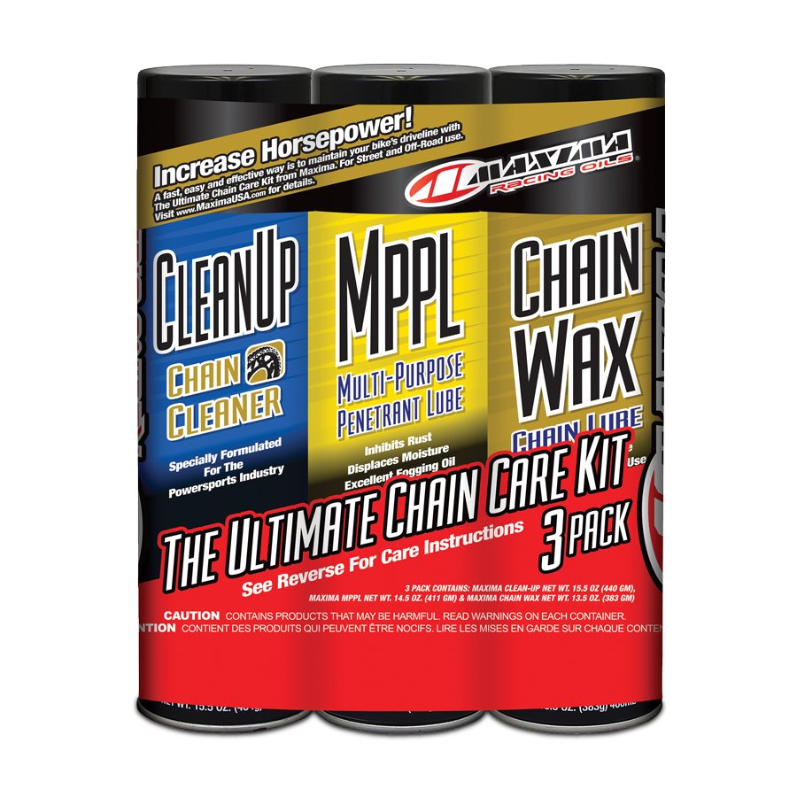 Maxima Chain Care (Chain Cleaner / MPPL / Chain Wax) - GO Motorsports Shop