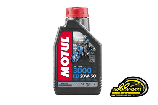 Motul 3000 4T Motorcycle Oil - Mineral (Conventional / Break - In Oil) - GO Motorsports Shop