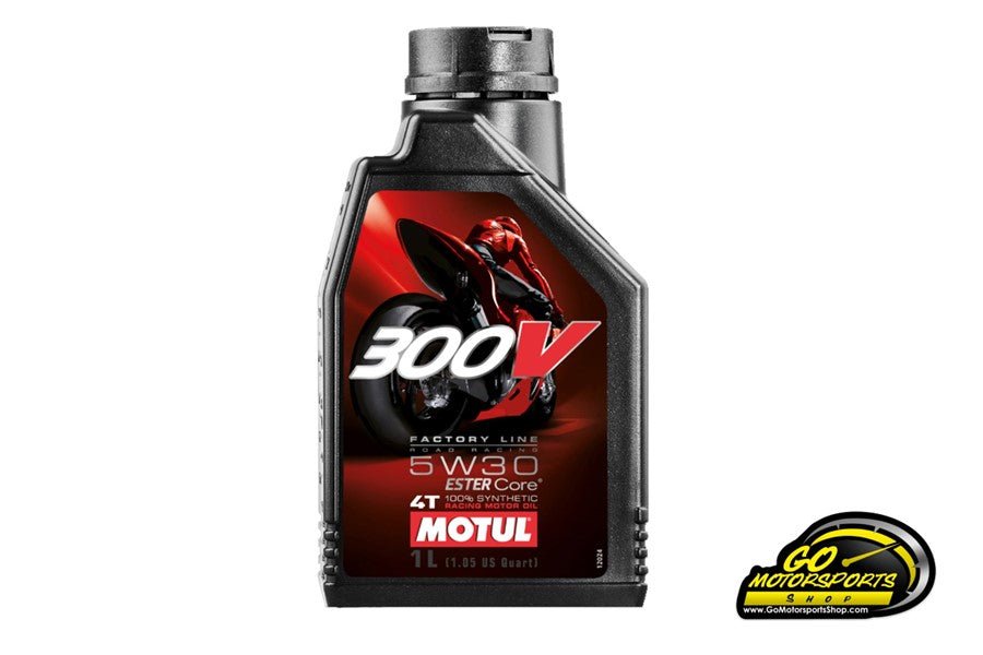 Motul 300V Factory Line Road Racing 5W - 30 Synthetic Motorcycle Oil - GO Motorsports Shop