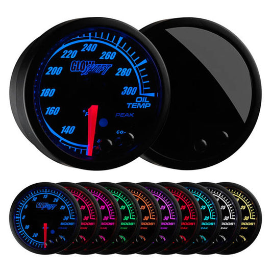 Oil Temp Gauge | High Low Warning MultiColor Gauge - GO Motorsports Shop