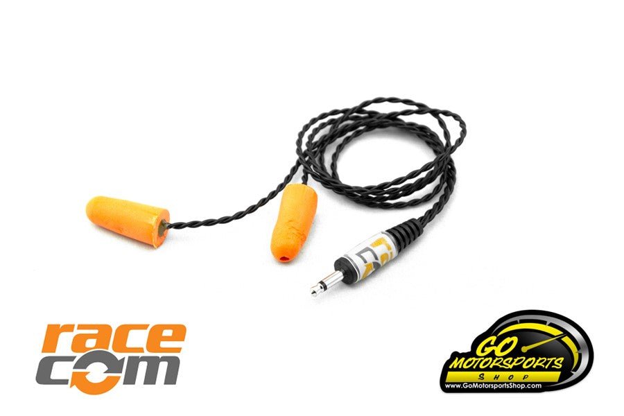 RaceCom | Challenger II Racing Foam Ear Bud Speakers with 1/8" Mono Plug - GO Motorsports Shop