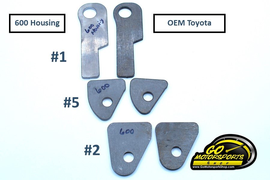 Rearend Double Shear COMPLETE Bracket Kit (Toyota OEM Housing) | Legend Car - GO Motorsports Shop