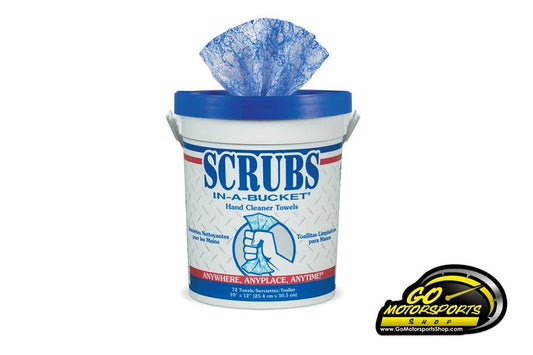 Scrubs - In - A - Bucket, Hand Cleaner Towels, 72 Towels - GO Motorsports Shop