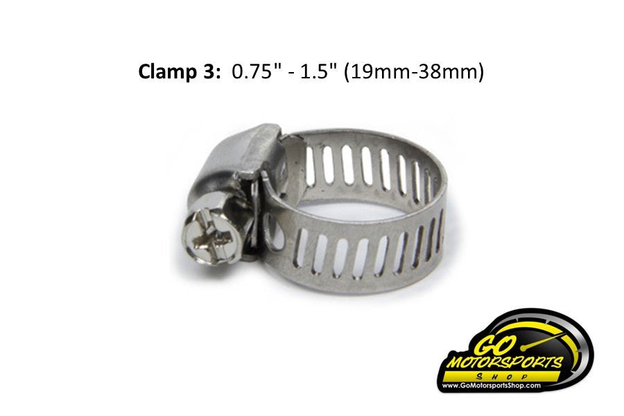 Stainless Steel Worm Gear Clamps | Multiple Sizes - GO Motorsports Shop