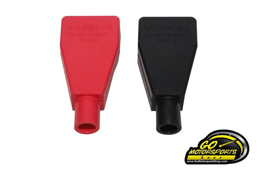 Stock Battery Terminal Covers (Black & Red) | Legend Car & Bandolero - GO Motorsports Shop