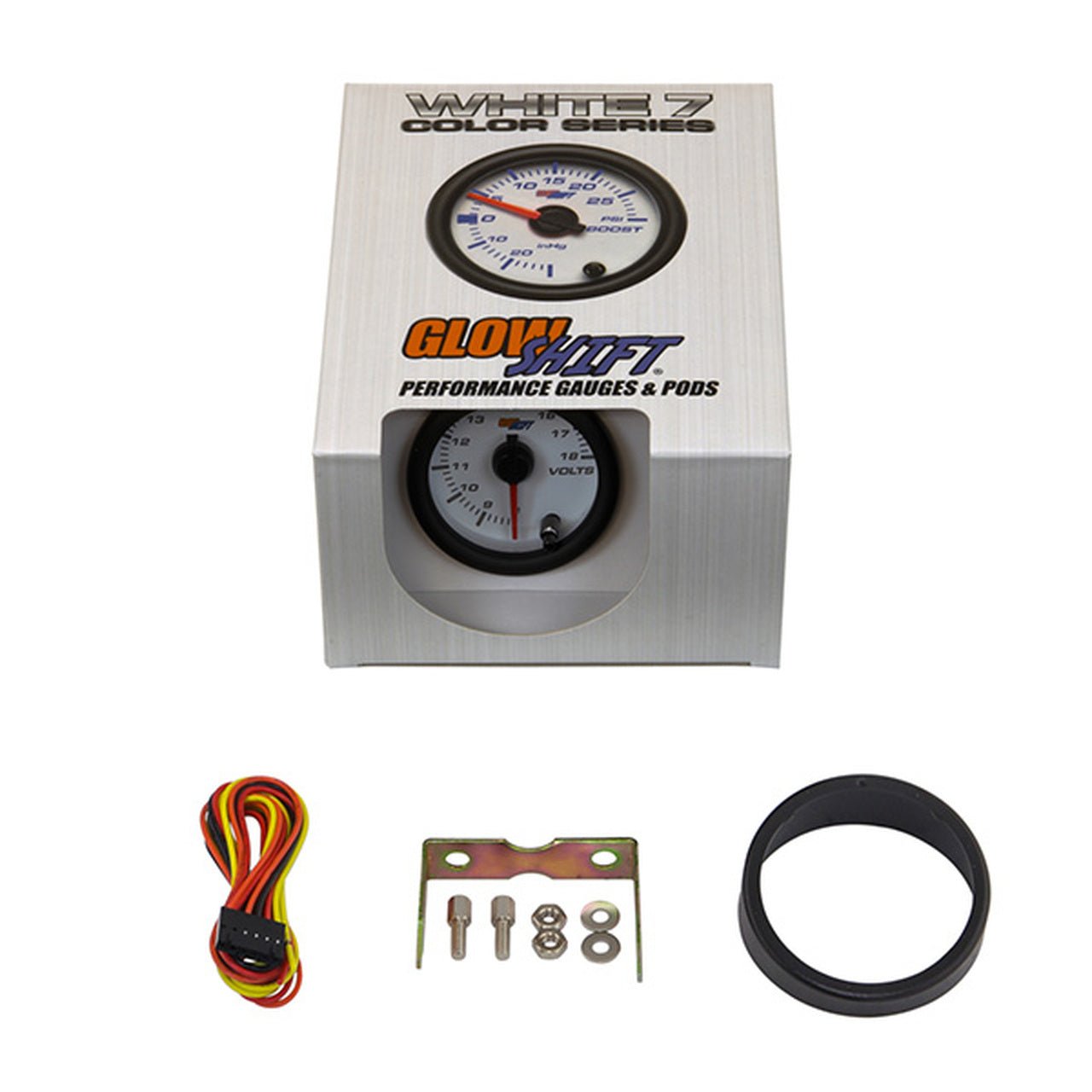 Volt Gauge | White Dial MultiColor Gauges - GO Motorsports Shop