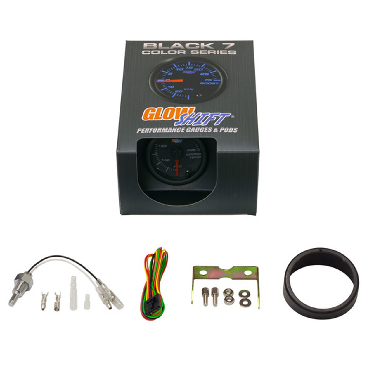 Water Temp Gauge for FZ09 / MT09 | Black Dial MultiColor Gauges - GO Motorsports Shop