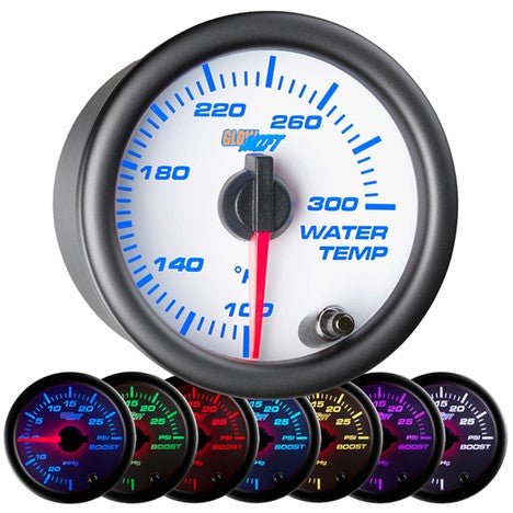 Water Temp Gauge for FZ09 / MT09 | White Dial MultiColor Gauges - GO Motorsports Shop