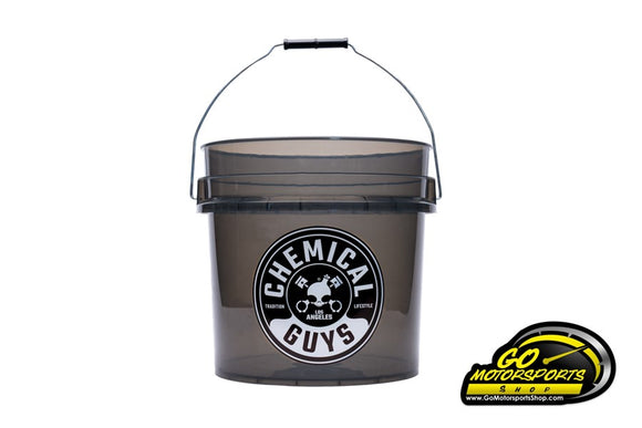 Chemical Guys HEAVY DUTY ULTRA CLEAR DETAILING WASH BUCKET SMOKED OBSIDIAN  BLACK